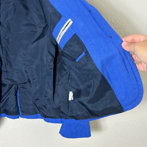 J. Crew Royal Blue Schoolboy two Button Blazer in size 6 - Picture 9 of 15